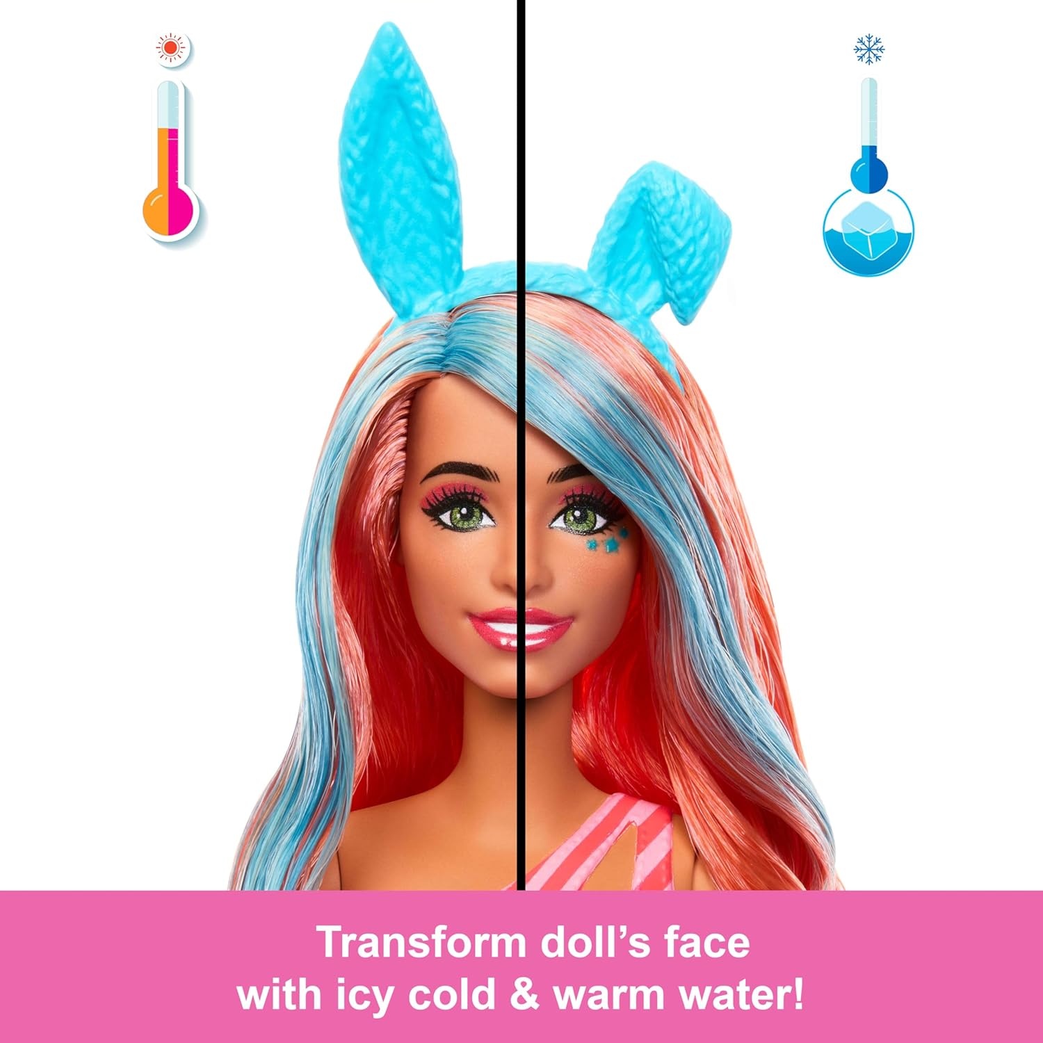 imageBarbie Pop Reveal Series Doll amp Accessories Set Shakes Series Scented Unicorn Fashion Doll amp Pet 8 Surprises Include Color ChangeBunny