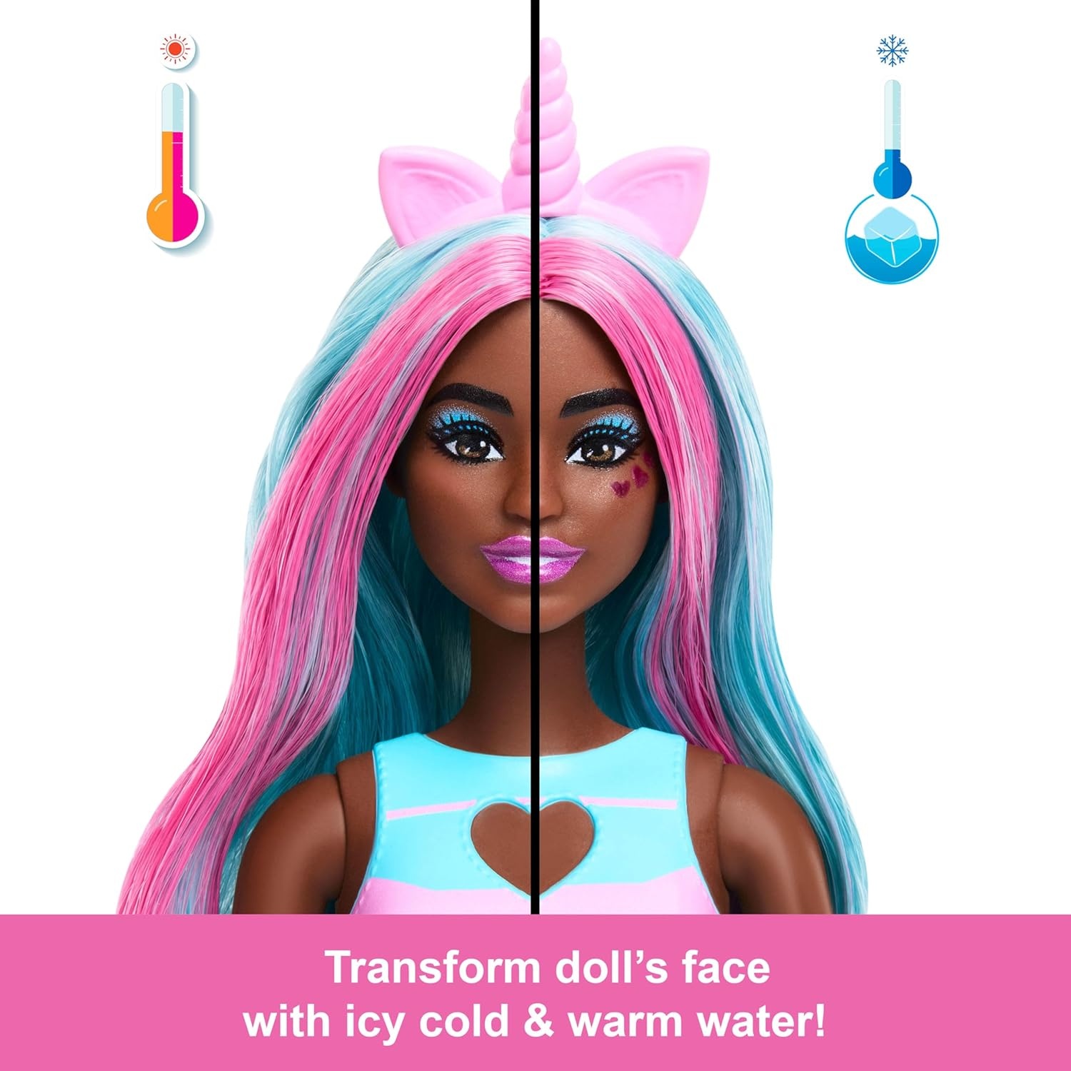 imageBarbie Pop Reveal Series Doll amp Accessories Set Shakes Series Scented Unicorn Fashion Doll amp Pet 8 Surprises Include Color ChangeUnicorn