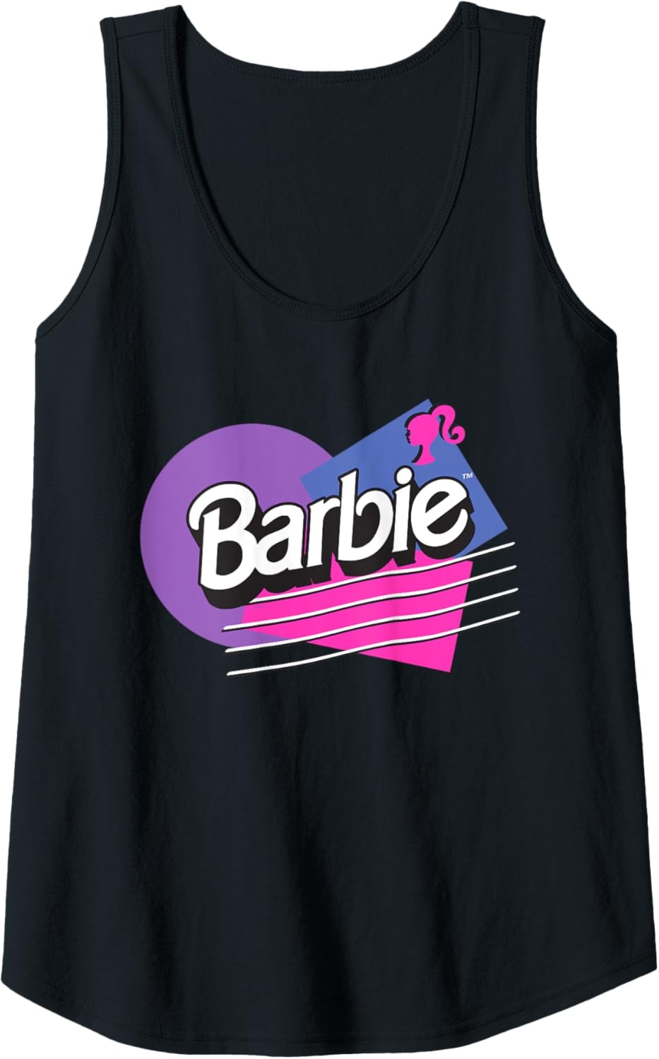imageBarbie Retro Logo Tank TopBlack