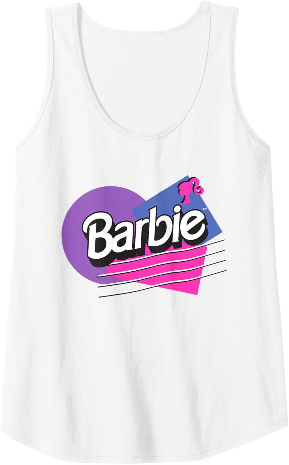 imageBarbie Retro Logo Tank TopWhite