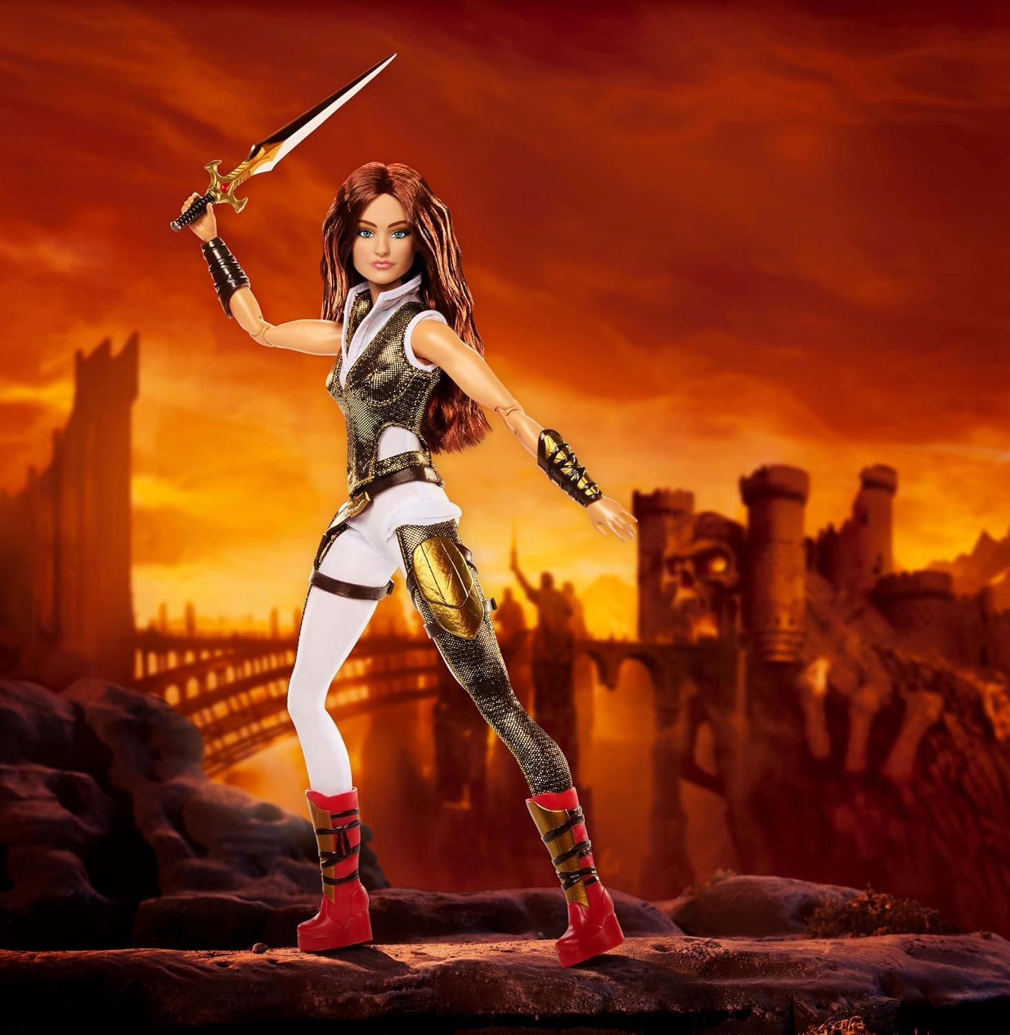 imageBarbie Signature Doll Ken HeMan Collectible in Battle Harness Sword Doll Stand amp Displayable Packaging Motu Movie ThemeTeela Camila Mendes