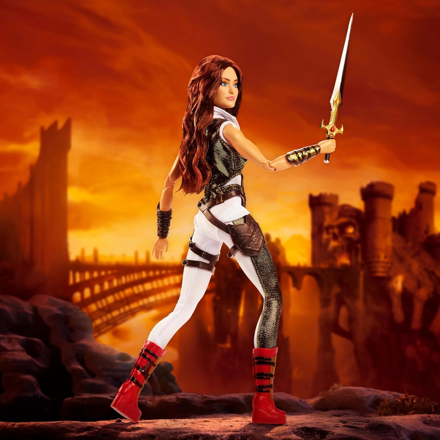 imageBarbie Signature Doll Ken HeMan Collectible in Battle Harness Sword Doll Stand amp Displayable Packaging Motu Movie ThemeTeela Camila Mendes