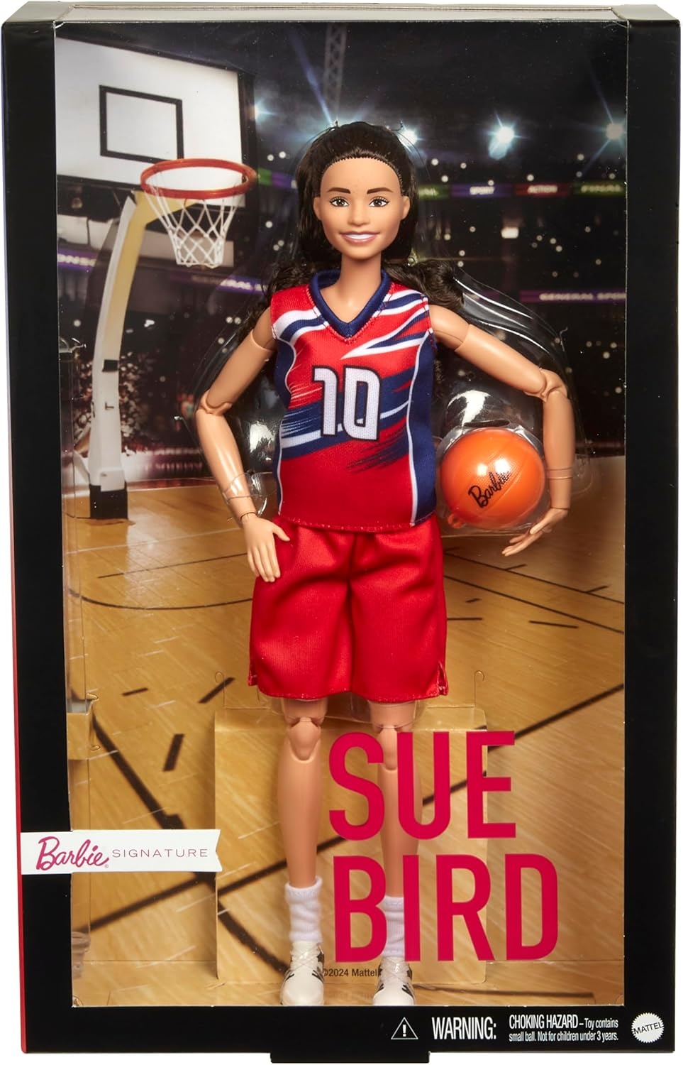 imageBarbie Signature Doll Sue Bird with No 10 Uniform Clothes amp Basketball Accessory