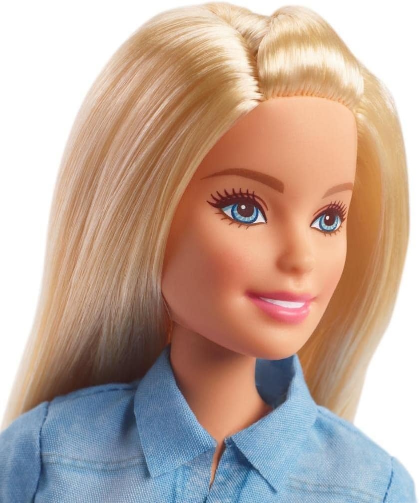 imageBarbie Signature Fashion Doll Ted Lasso Wearing Blue Tracksuit with AFC Richmond Logo Collectible in Displayable PackagingMulticoloured
