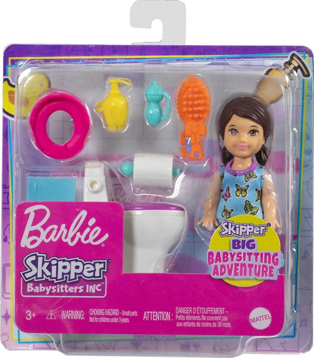 imageBarbie Skipper Babysitters Inc Baby Small Doll amp Accessories First Tooth Playset with Appearing amp Disappearing ToothPotty