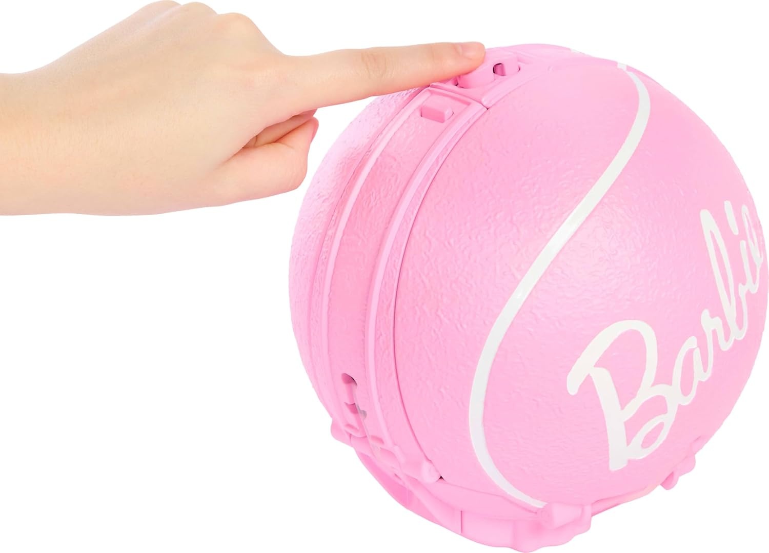 imageBarbie Team Roll and Reveal Soccer Player Doll and Accessories with Brunette Fashion Doll amp 8 Surprises and a Soccer Ball EncasementTennis Ball