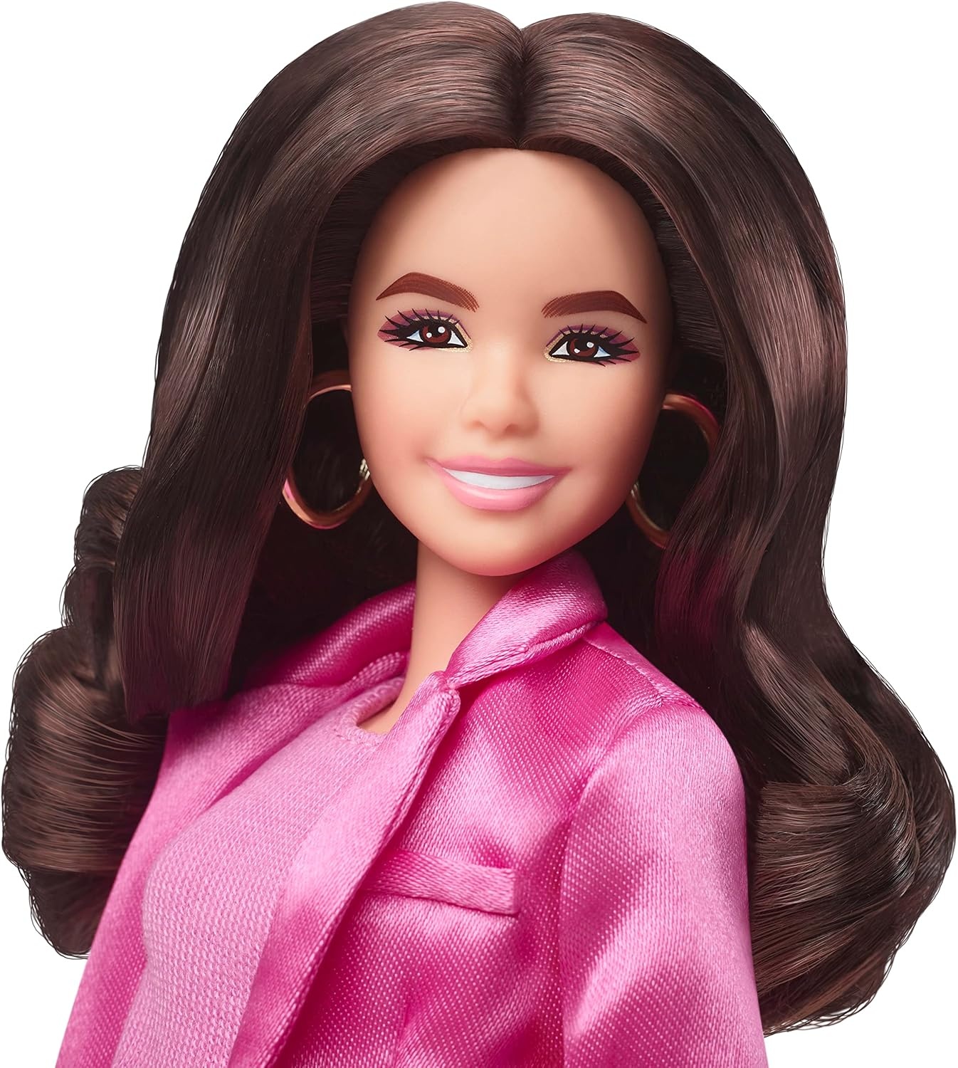 imageBarbie The Movie Doll Margot Robbie as Collectible Doll Wearing Blue Plaid Matching Set with Matching Hat amp JacketPink