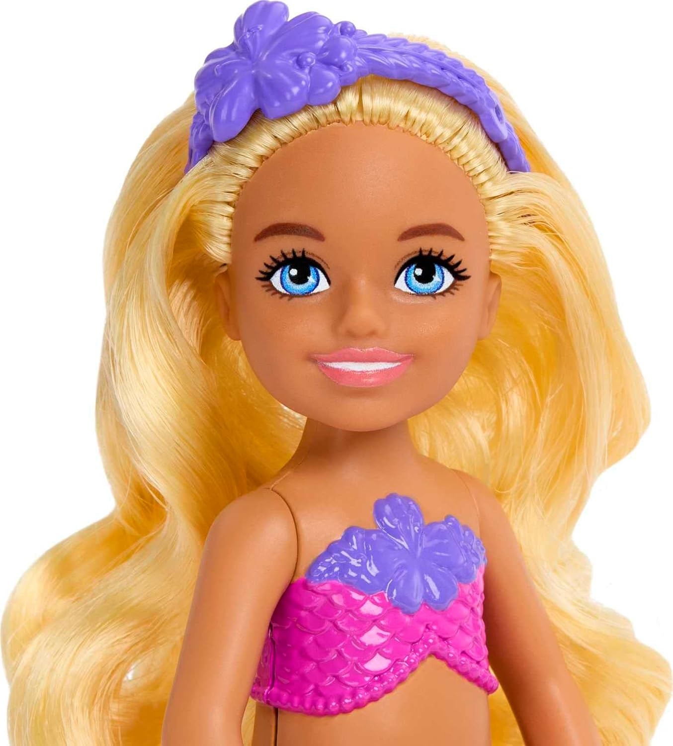 imageBarbie UnicornInspired Chelsea Doll with Lavender Hair Unicorn Toys Horn Headband and Detachable TailBlonde Mermaid