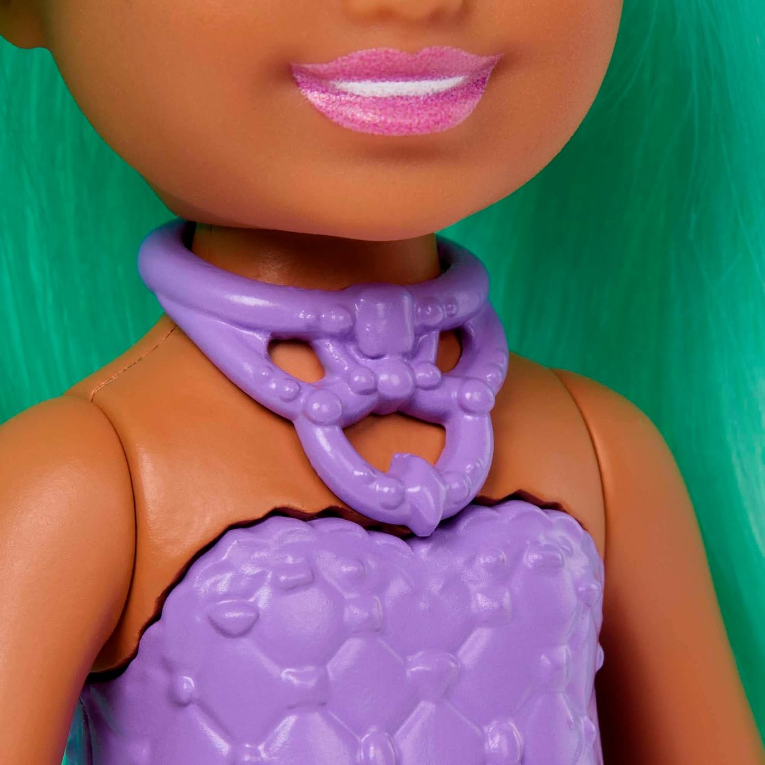 imageBarbie UnicornInspired Chelsea Doll with Lavender Hair Unicorn Toys Horn Headband and Detachable TailGreen Hair Unicorn