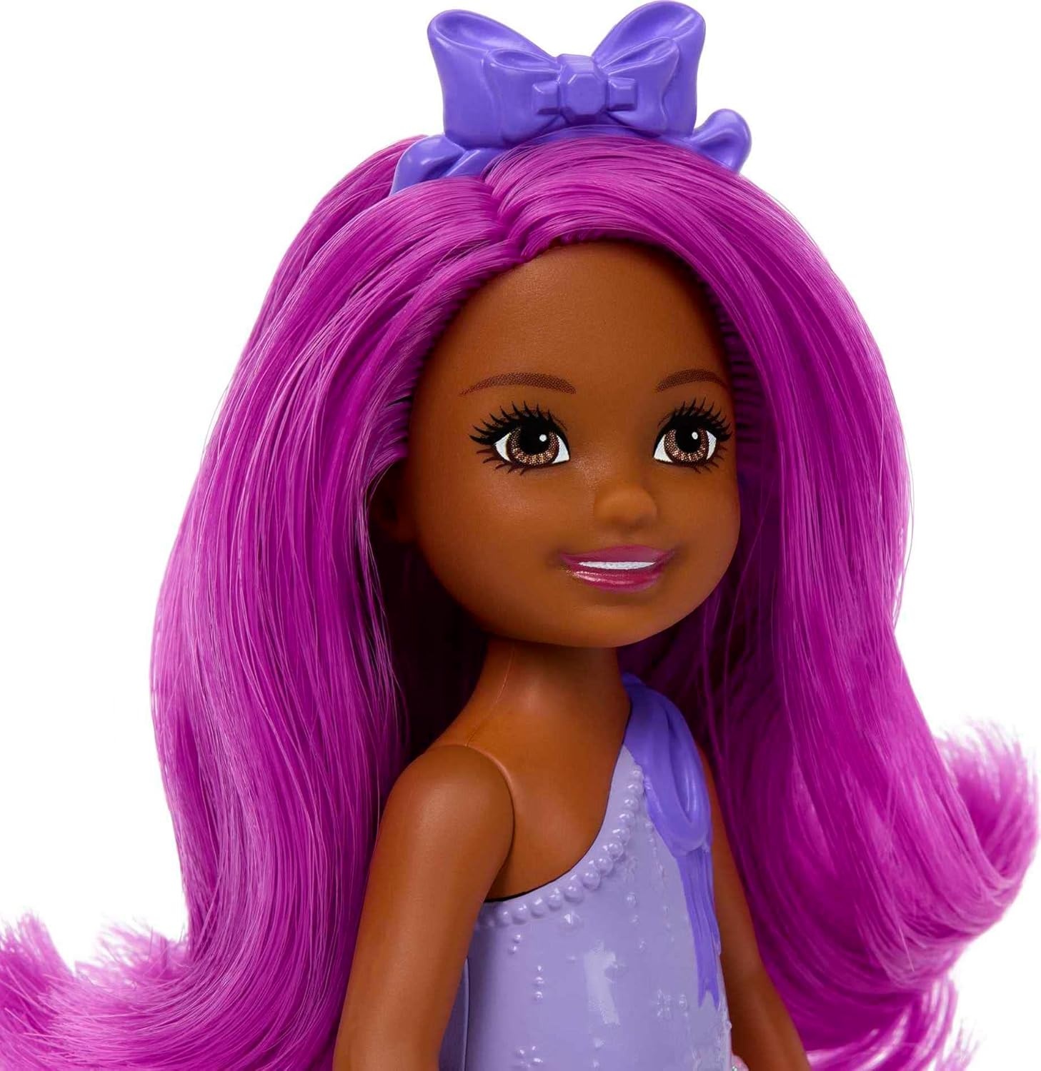 imageBarbie UnicornInspired Chelsea Doll with Lavender Hair Unicorn Toys Horn Headband and Detachable TailPink Hair Royal