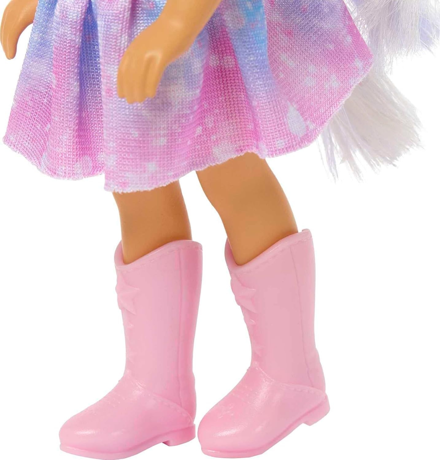imageBarbie UnicornInspired Chelsea Doll with Lavender Hair Unicorn Toys Horn Headband and Detachable TailPurple Hair Unicorn