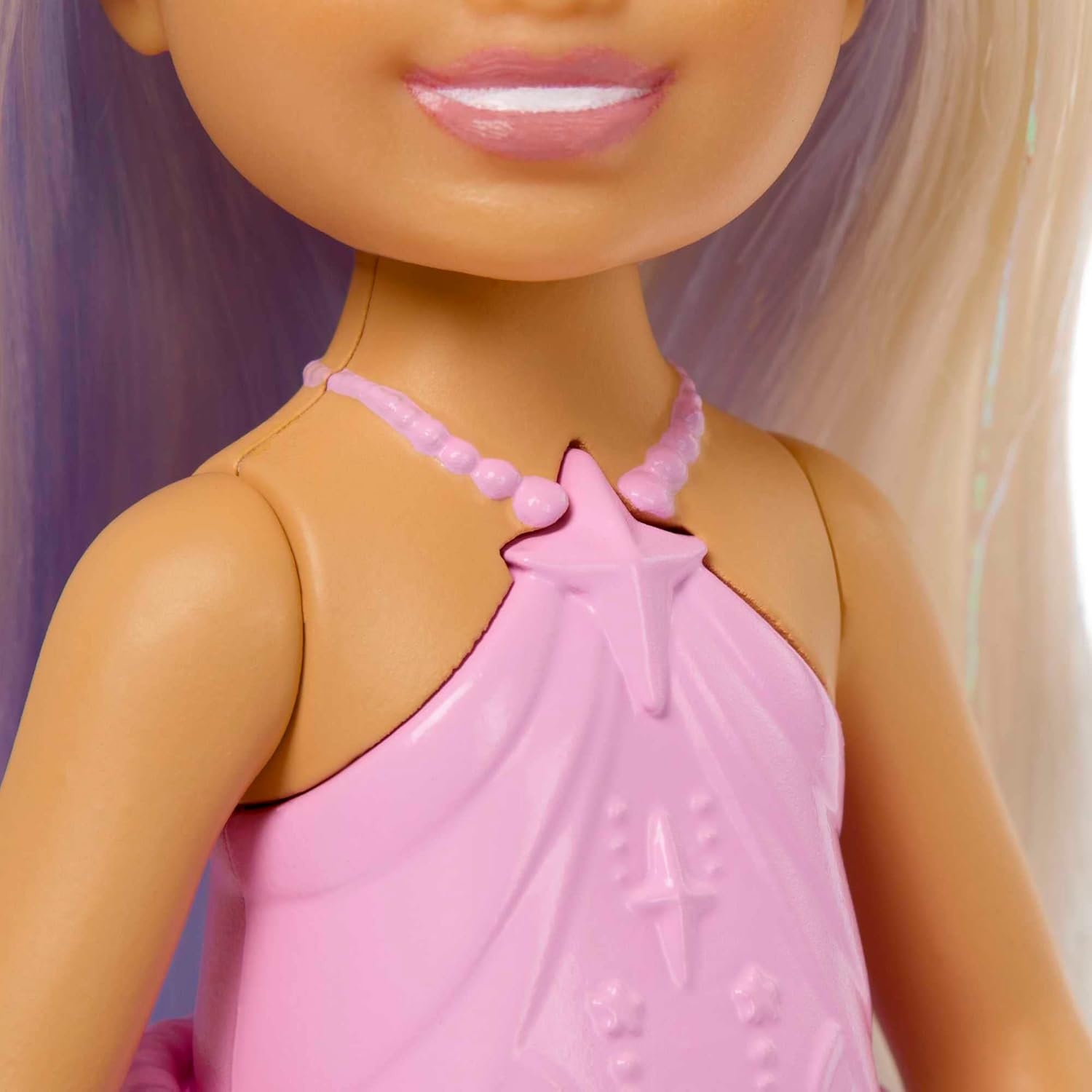 imageBarbie UnicornInspired Chelsea Doll with Lavender Hair Unicorn Toys Horn Headband and Detachable TailPurple Hair Unicorn