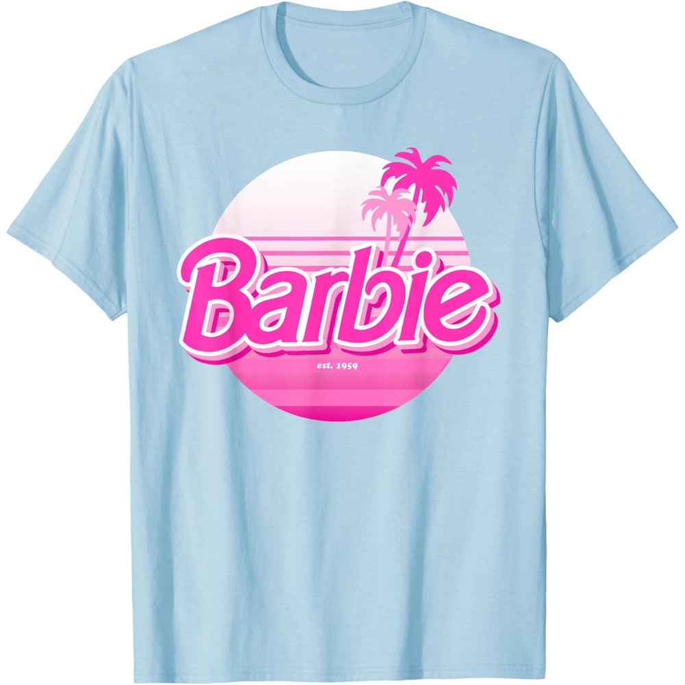 imageBarbie  Barbie Summer Logo TShirtBaby Blue