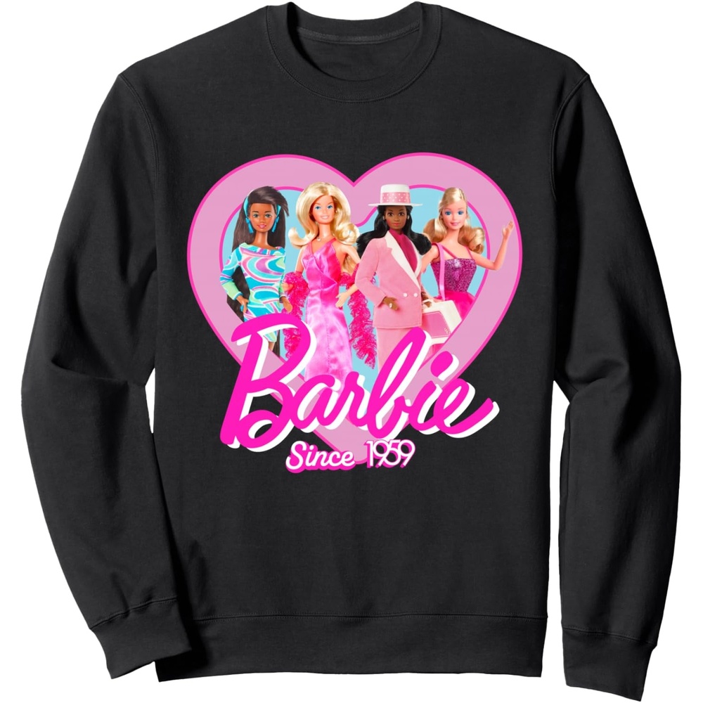 imageBarbie Since 1959 Heart SweatshirtBlack