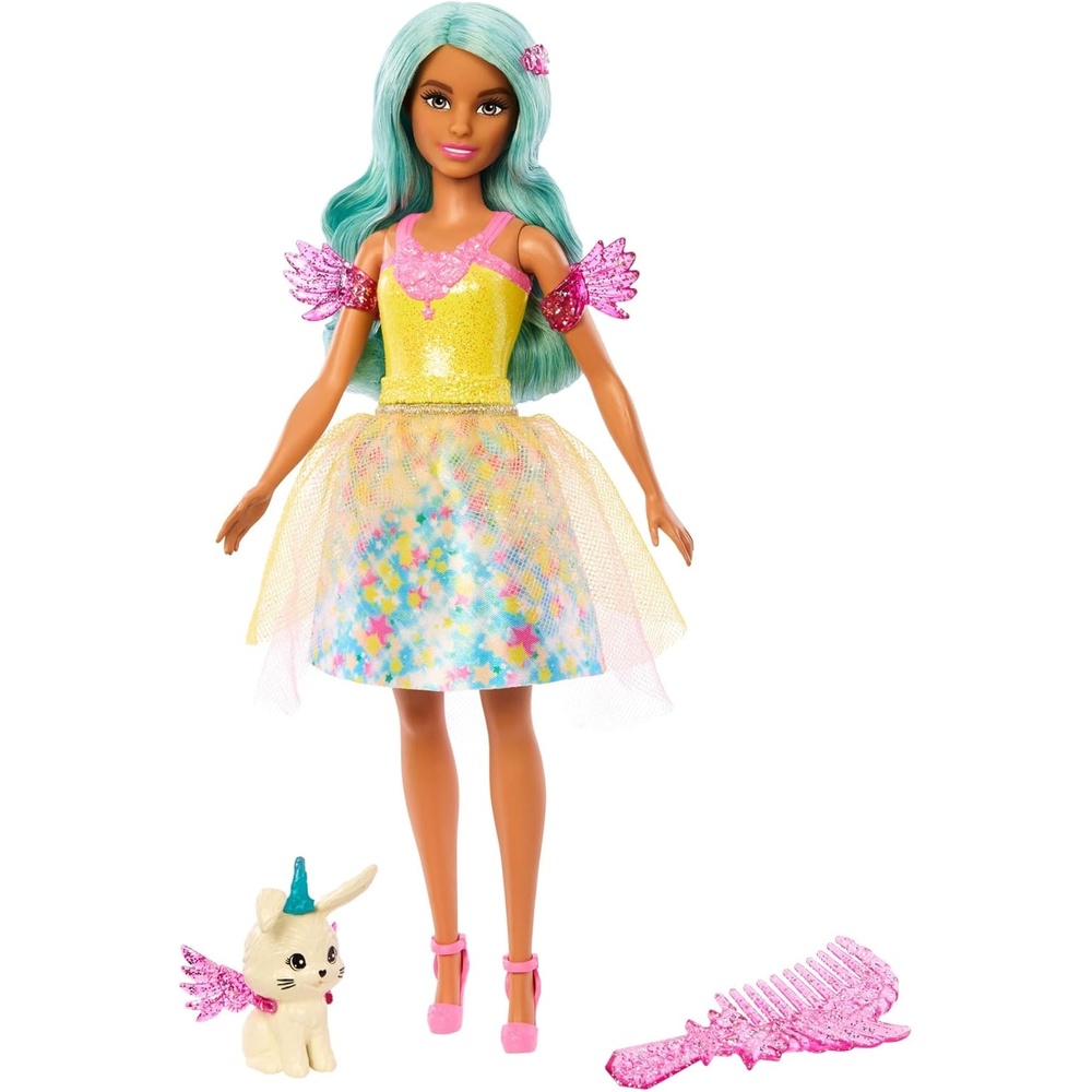 imageBarbie A Touch of Magic Doll amp Accessories Set Teresa Fashion Doll with Fantasy Outfit Pet Leash amp Styling Pieces