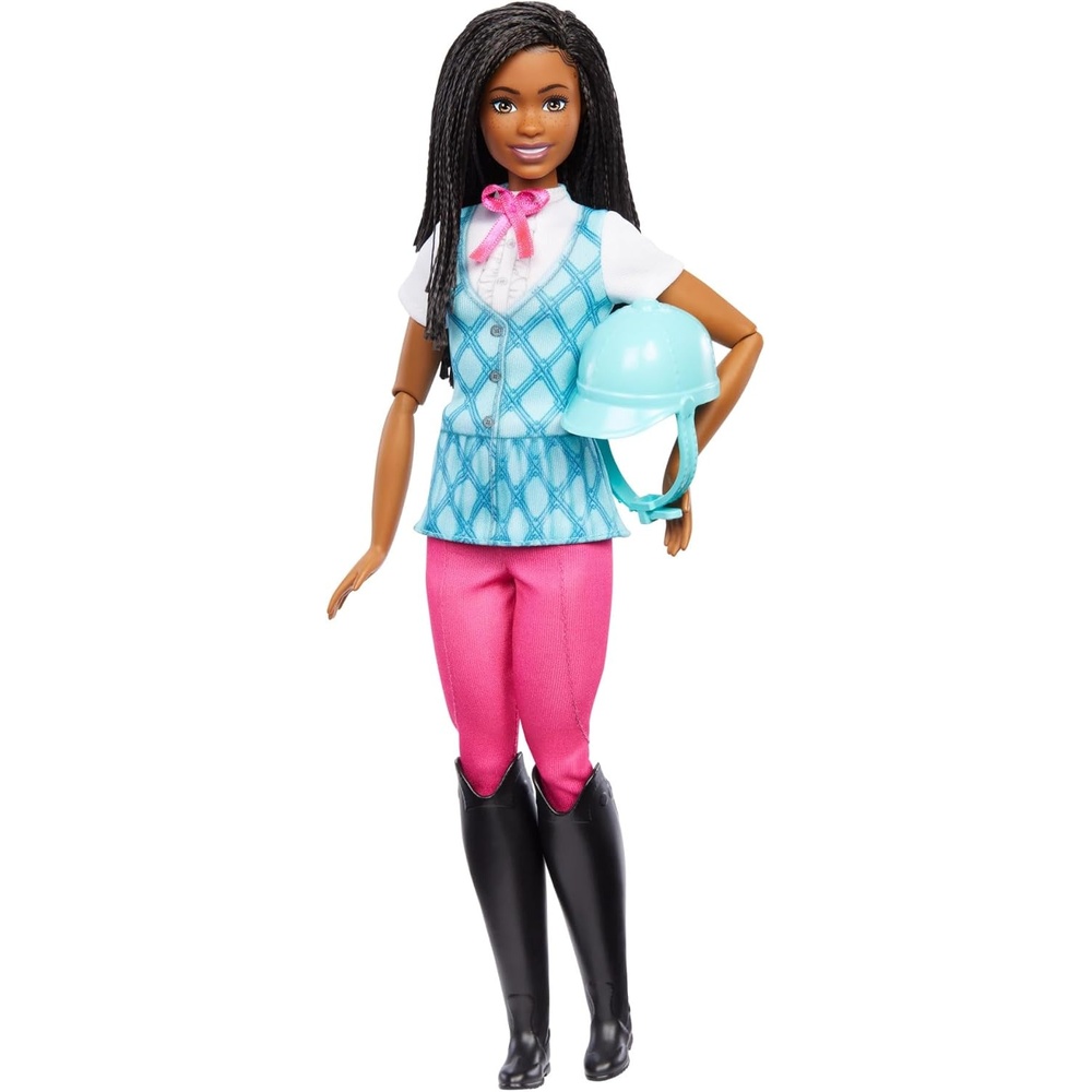 imageBarbie Brooklyn Doll amp Accessories from Barbie Mysteries The Great Horse Chase Includes Fashion Doll Removable Riding Outfit amp HelmetBrooklyn