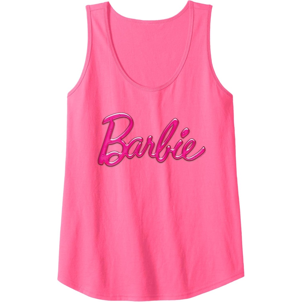 imageBarbie Classic Logo Tank TopNeon Pink
