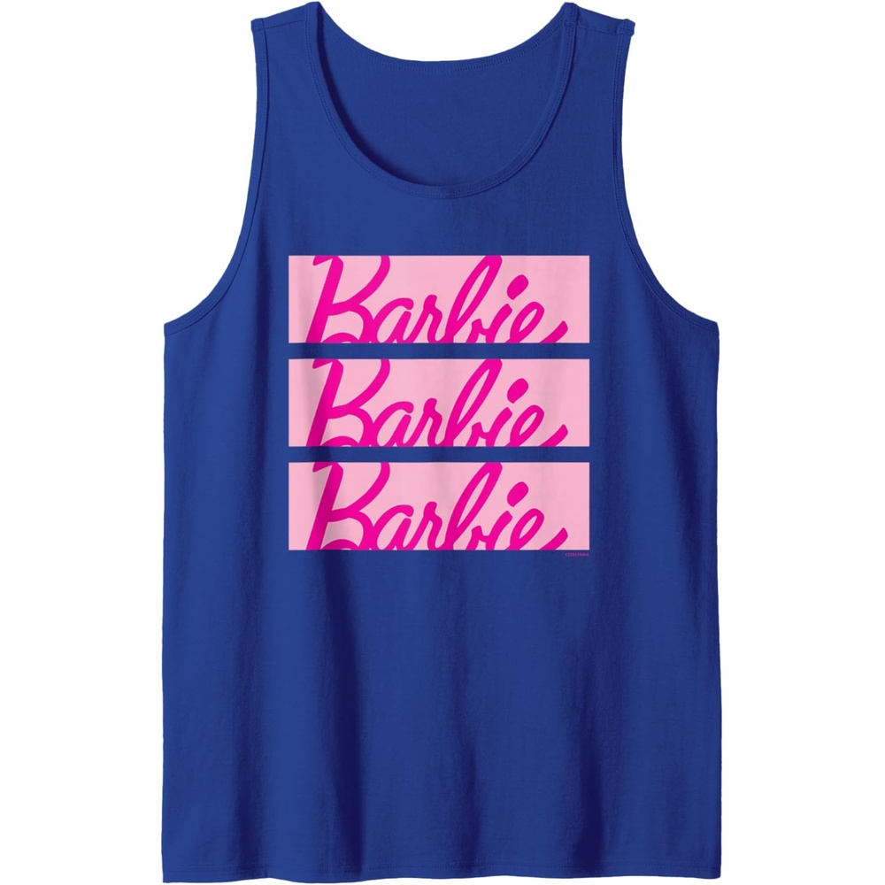 imageBarbie Classic Multi Logo Tank TopRoyal Blue