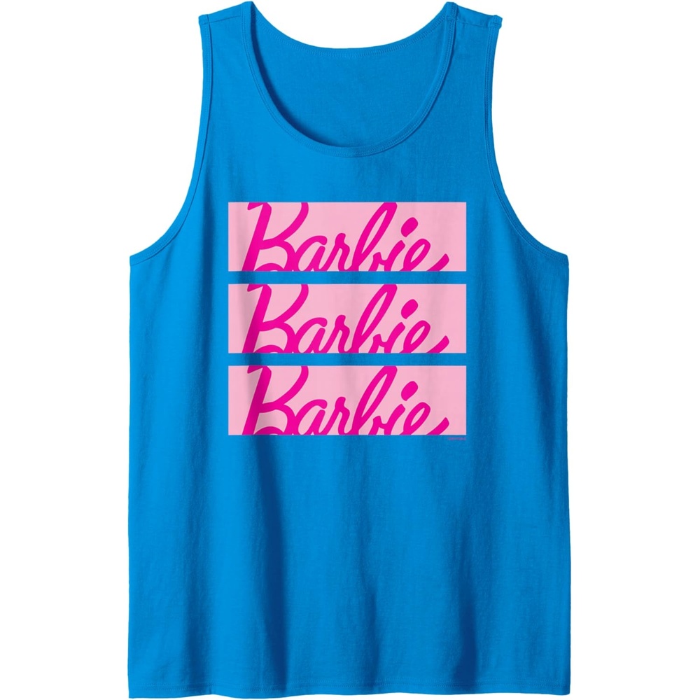 imageBarbie Classic Multi Logo Tank TopSapphire Blue
