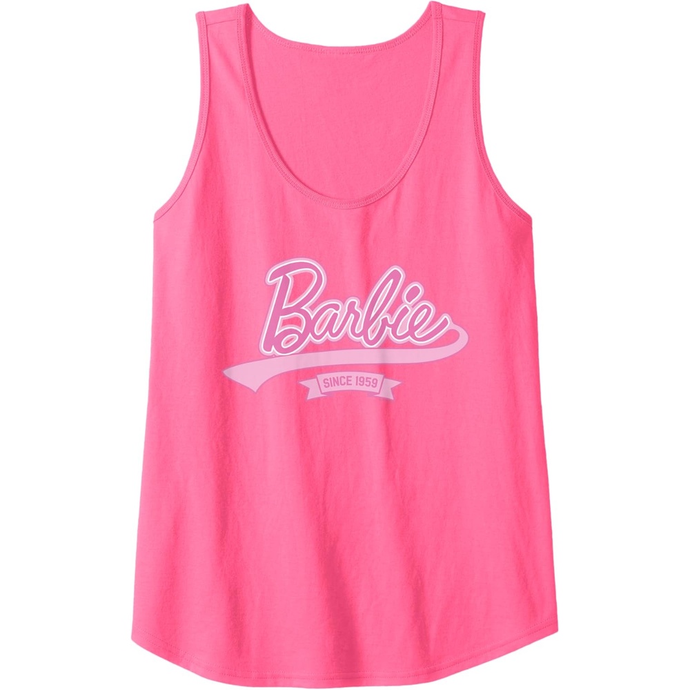 imageBarbie Logo Since 1959 Tank TopNeon Pink