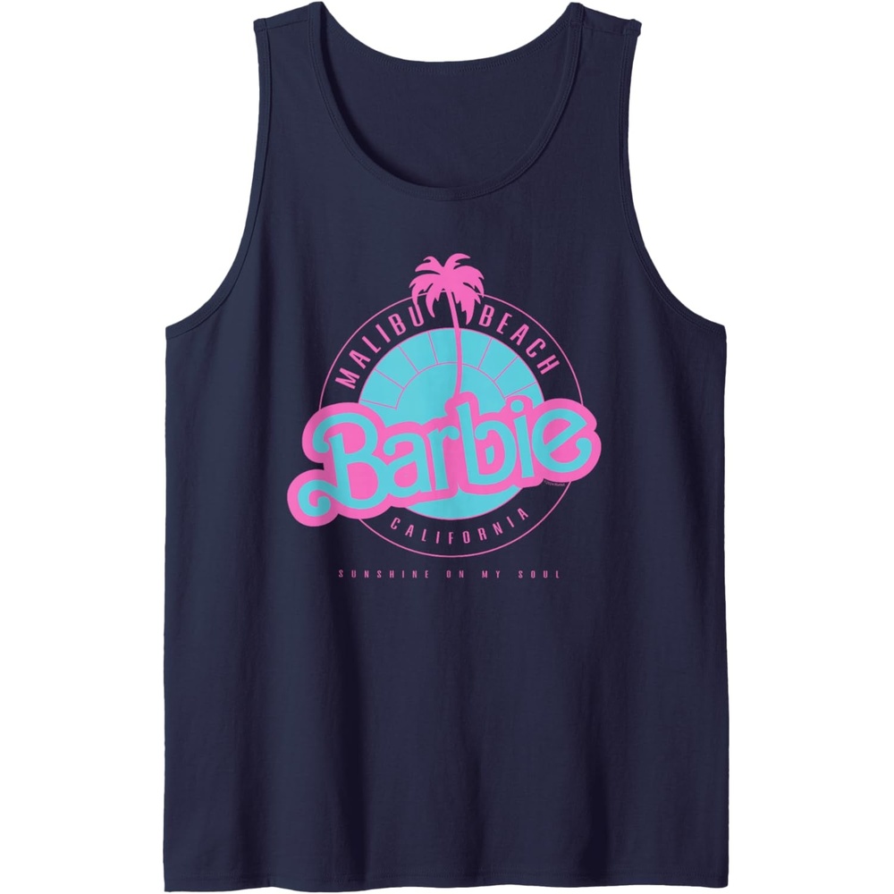 imageBarbie Malibu Beach California Tank TopNavy Blue