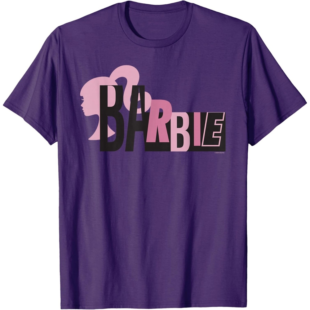 imageBarbie Mixed Black and Pink Logo TShirtPurple
