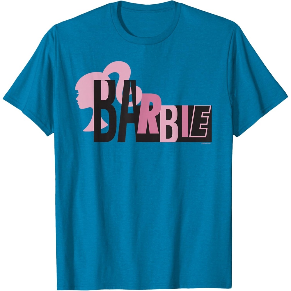 imageBarbie Mixed Black and Pink Logo TShirtSapphire Blue