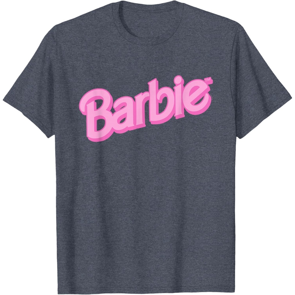 imageBarbie Pink Logo TShirtHeather Blue