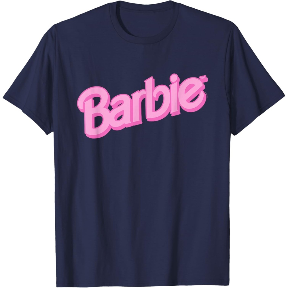imageBarbie Pink Logo TShirtNavy Blue