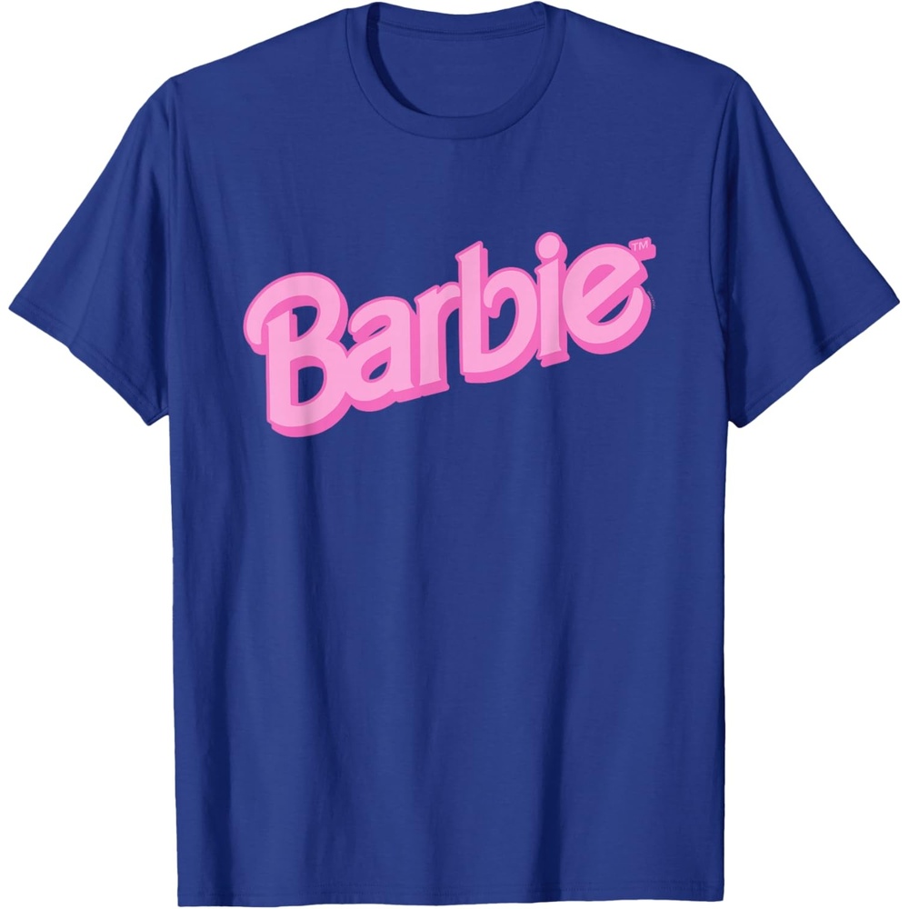 imageBarbie Pink Logo TShirtRoyal Blue