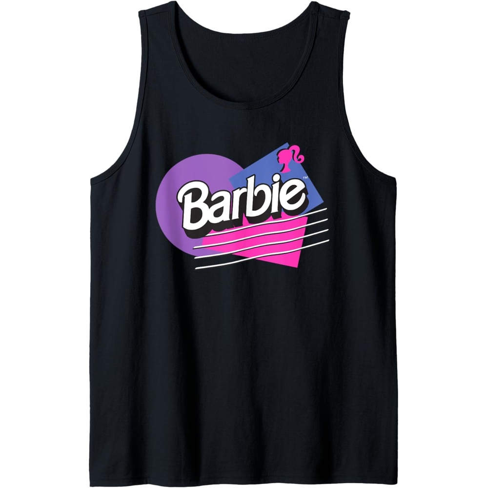 imageBarbie Retro Logo Tank TopBlack
