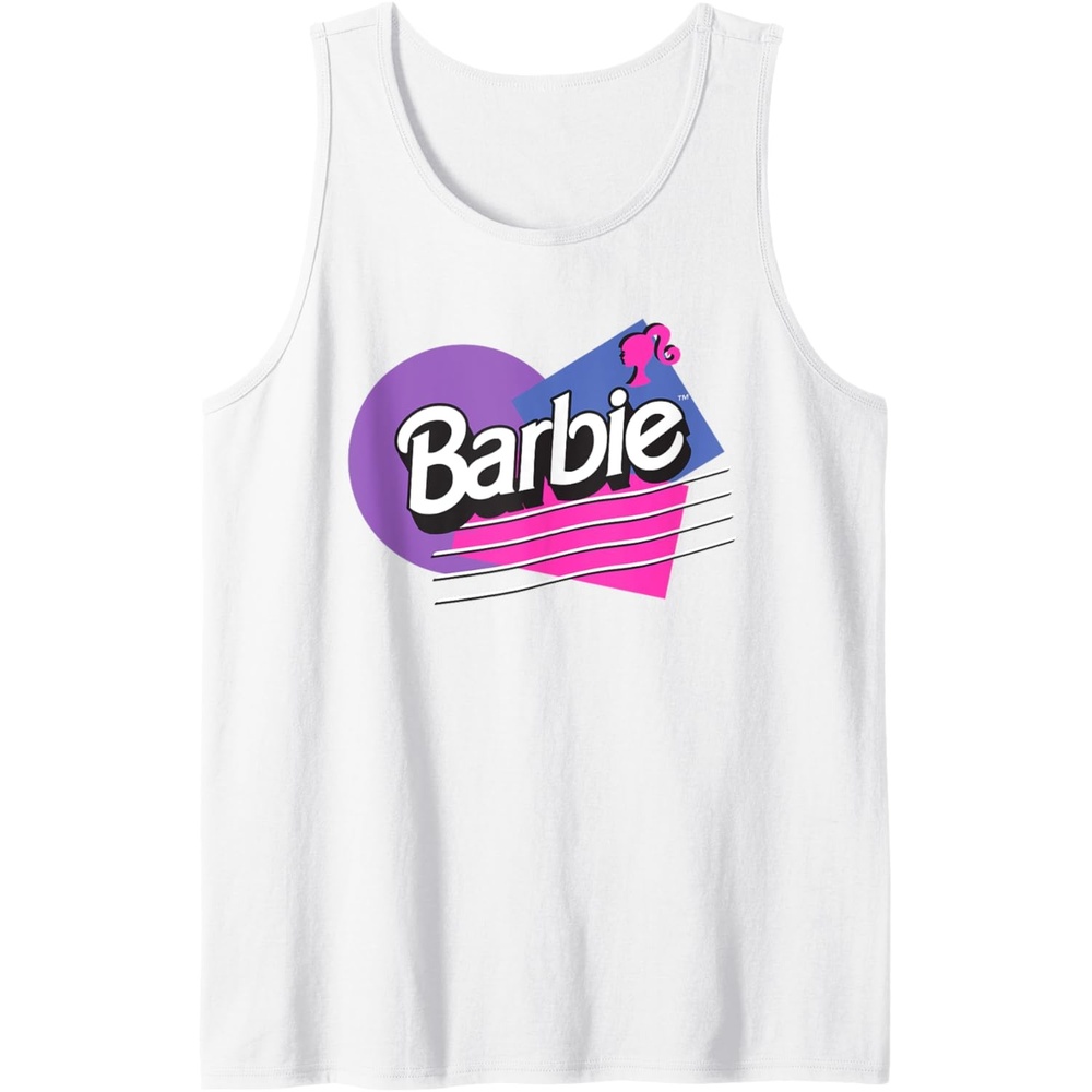 imageBarbie Retro Logo Tank TopWhite