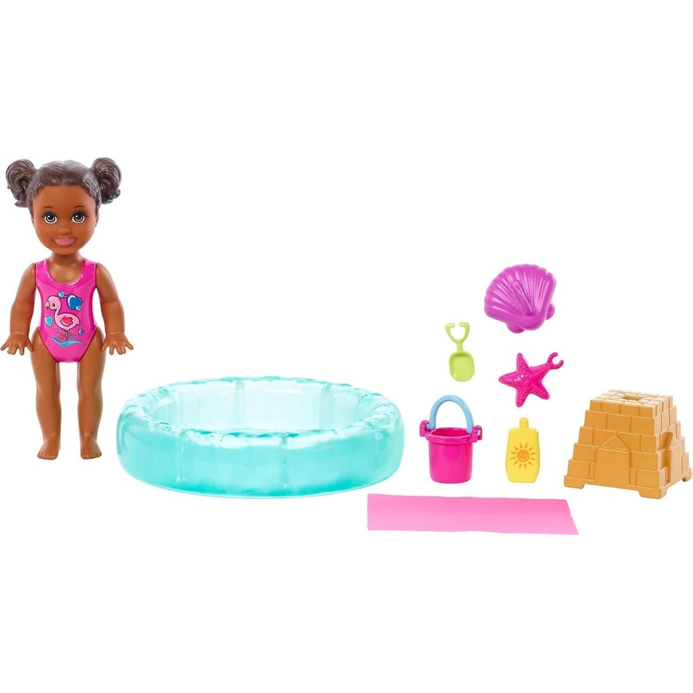 imageBarbie Skipper Babysitters Inc Baby Small Doll amp Accessories First Tooth Playset with Appearing amp Disappearing ToothPool