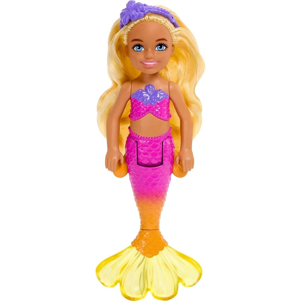 imageBarbie UnicornInspired Chelsea Doll with Lavender Hair Unicorn Toys Horn Headband and Detachable TailBlonde Mermaid