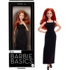 imageBarbie Basics Model 04 Collector Doll with Red Curly Hair Black Mini Dress amp platform shoes Universalfit Fashions Posable Petite Body amp Swappable Doll Head