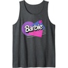 imageBarbie Retro Logo Tank TopDark Heather Grey