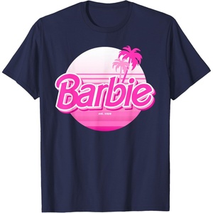 Barbie – Barbie Summer Logo T-Shirt(Navy Blue)