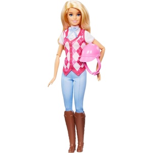Barbie “Brooklyn” Doll & Accessories from Barbie Mysteries: The Great Horse Chase, Includes Fashion Doll, Removable Riding Outfit & Helmet(Malibu)