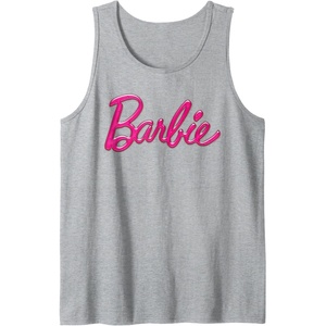 Barbie Classic Logo Tank Top(Heather Grey)