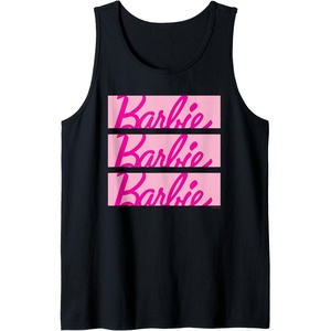 Barbie Classic Multi Logo Tank Top(Black)