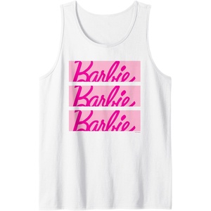 Barbie Classic Multi Logo Tank Top(White)