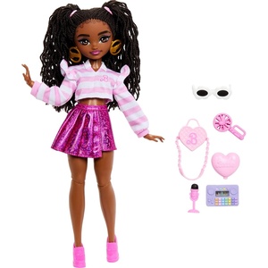Barbie Dream Besties Brooklyn” Fashion Doll & Accessories, Posable with Brunette Hair & Dance-Themed Toy Pieces