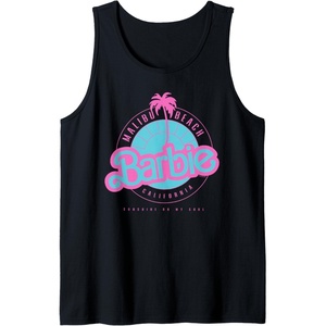 Barbie Malibu Beach California Tank Top(Black)