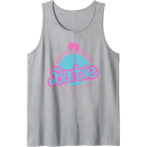 Barbie Malibu Beach California Tank Top(Heather Grey)