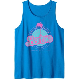 Barbie Malibu Beach California Tank Top(Sapphire Blue)