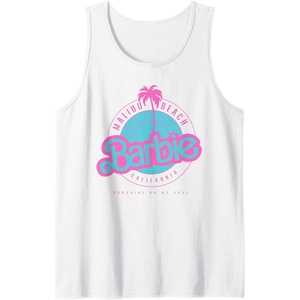 Barbie Malibu Beach California Tank Top(White)