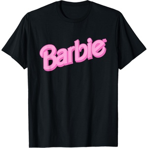 Barbie Pink Logo T-Shirt(Black)