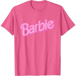 Barbie Pink Logo T-Shirt(Pink Heather)