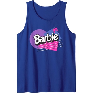 Barbie Retro Logo Tank Top(Royal Blue)