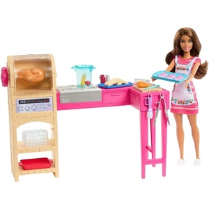 Barbie and Teresa Recipe for Friendship Teresa Fashion Doll & Kitchen Playset with 20+ Accessories Including Color-Change Cookies